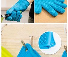 BonNoces Silicone Cooking Grilling Protection Gloves- Heat Resistant- Hand Protection, Kitchen Accessories Great... N9