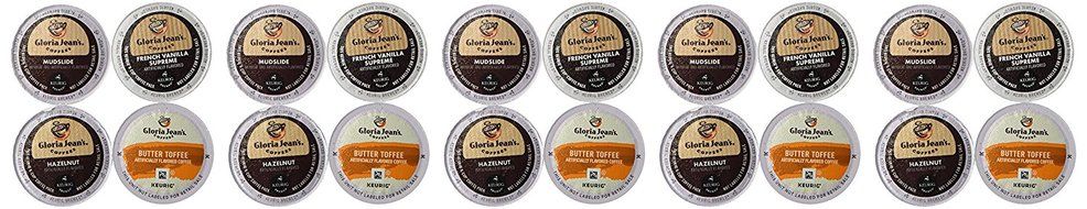 20-count K-cup for Keurig Brewers Coffee Flavored Variety Pack Featuring Gloria Jean Coffee Cups