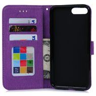 iPhone 7 Plus Case (5.5 inch) - Flip Folio Wallet Stand Case Embossed Cirrus PU Leather Case Shockproof Soft TPU... N40