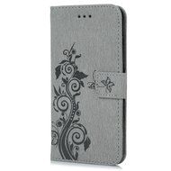 iPhone 7 Plus Case (5.5 inch) - Flip Folio Wallet Stand Case Embossed Cirrus PU Leather Case Shockproof Soft TPU... N44