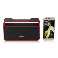Musky Subwoofer Bluetooth Speaker with Handle DY-25, Portable Audio Player, 10W Output RMS, Clock Alarm Radio... N5