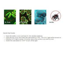 Emperor of Gadgets Portable Flip-open UV-C Sanitizer Wand | Travel Size Mobile Sterilizing Device N3