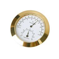 Golden Round Thermometer and Hygrometer for Guitar Violin Case N4