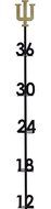 Henson Metal Works 2800-8 Indiana University Collegiate Logo Snow Gauge