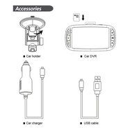 KEHAN KH819-A5R 2.7" Full HD 1920x1080 Car DVR ARS30 Chipset AR0330 Image Serson with Night Vision Motion Detection N3