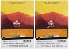 FOLGERS CARAMEL DRIZZLE K CUP COFFEE 48 COUNT by Folgers