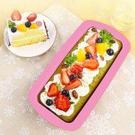 WHOSEE 2-Pack Silicone Bread Loaf Cake Mold Non Stick Bakeware Baking Pan Random Color N5