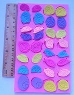 Design 560 Cartoon Eyes Shape Silicone Mold,Sugar Mold, Chocolate Mold, Cake Decoration Tool N3