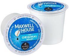 Maxwell House, Original Roast, Medium Roast, K-Cup Single Serve Coffee, 18 Count, 6.2oz Box (Pack of 2) N2