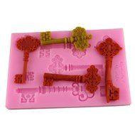 Lariy Silicon DIY Keys Cake Muffin Chocolate Cookie Baking Mold Mould Pan Tray N3