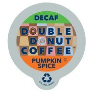 Double Donut Coffee Decaf Pumpkin Spice Flavored Coffee Single Serve Cups For Keurig K Cup Brewer (24 Count)