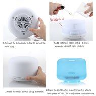 HEESAGA Aromatheraphy Essential Oil Diffuser, 500ml Ultrasonic Air Humidifier with 4 Timer Settings 7 LED Color...