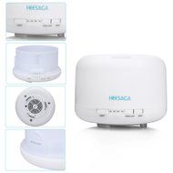 HEESAGA Aromatheraphy Essential Oil Diffuser, 500ml Ultrasonic Air Humidifier with 4 Timer Settings 7 LED Color... N2