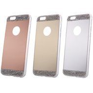 iPhone 7 Plus Glass Mirror Silver Case-Auroralove Luxury Bling Diamond Makeup Case Soft Slim Glass Mirror Case... N12