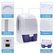 KEDSUM FCC Approved Small Thermo-Electric Dehumidifier, 108 Square Feet for Small Laundry Room, Bedroom,Kitchen... N3