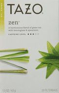 Tazo Zen Filterbag Tea (20 Filterbags per box) (Pack of 4 boxes)