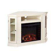 Electric Portable Fireplace Heaters and Entertainment Centers Premier Bedroom, Living Room Decor Storage All-In-One...
