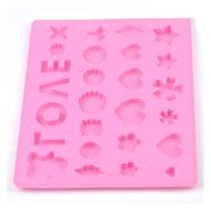 Baking Cake Mold Silicone Mold For Microwave, Love Shaped Ice Cube Mold N3
