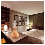 Aromatherapy Essential Oil Diffuser,400ml Ultrasonic Diffuser Humidifier Wood Grain N5