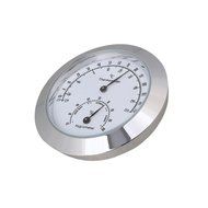 CNBTR Silver Alloy Guitar Violin Thermometer and Hygrometer Moisture Meter Humidity Monitor Thermometer