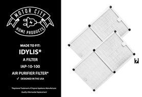 Idylis A Style Compatible HEPA Air Purifier Filter Motor City Home Products Brand Replacement (1)