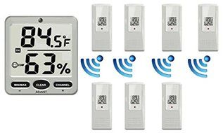 Ambient Weather WS-07 Big Digit 8-Channel Wireless Thermo-Hygrometer N9