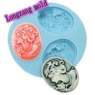 Longzang mini women F0012 Fondant Mold Silicone Sugar mini mold Craft Molds DIY Cake Decorating