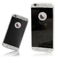 iPhone 7 Plus Glass Mirror Silver Case-Auroralove Luxury Bling Diamond Makeup Case Soft Slim Glass Mirror Case... N19