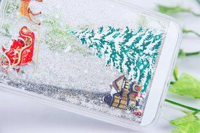 Galaxy Note 5 Case,Galaxy Note 5 Liquid Cover,PHEZEN Christmas Tree Santa Claus Design Cool Quicksand Moving Stars... N2