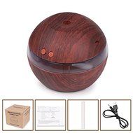 Ultrasonic Humidifier,Powstro Wood Grain 300ml Air Aroma Aromatherapy Essential Oil Diffuser With Blue LED Light... N4