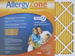 AllergyZone Allergen-Trapping Central Heating and Airconditioning Filters 4-pack (twelve-month supply)