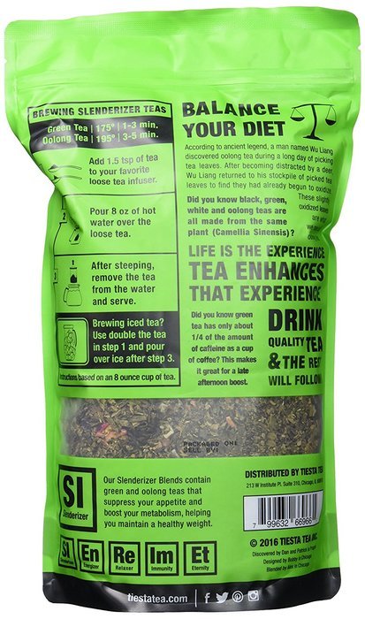 Tiesta Tea, Slenderizer Fruity Pebbles, 1.00 Pound N2
