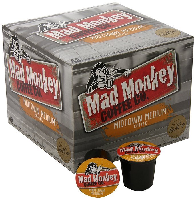 Mad Monkey Coffee Capsules, Swingin Bold, 48 Count N6