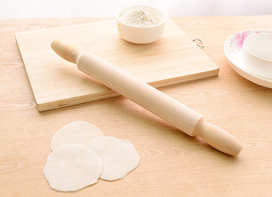 Woody Baking Tools Kitchenware Bakeware Rolling Pin -40CM N2
