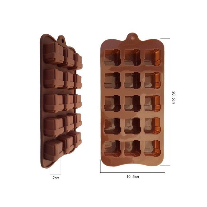 Gift Square Box Shaped Fondant Cake Chocolate Pan Candy Soap Silicone Mold Baking Pan Cake Decoration N2
