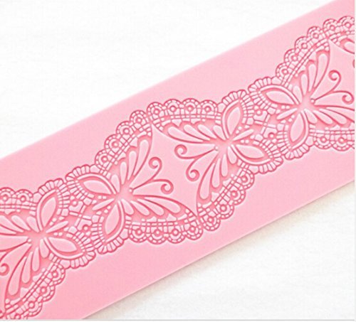 HSE New Butterfly Cake Lace Decorate Shape Silicone Fondant Chocolate Decorating Mat Mold Kitchen Bakeware Baking...
