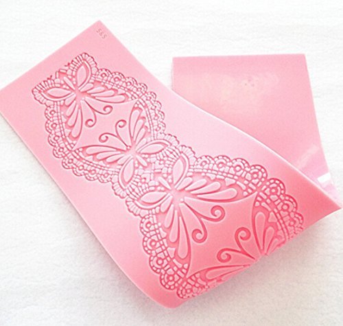 HSE New Butterfly Cake Lace Decorate Shape Silicone Fondant Chocolate Decorating Mat Mold Kitchen Bakeware Baking... N2
