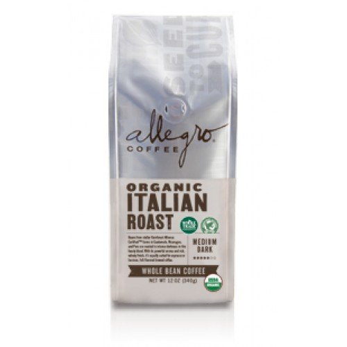 Allegro Whole Bean Coffee, 2-12oz Bags (Organic Breakfast Blend) N9