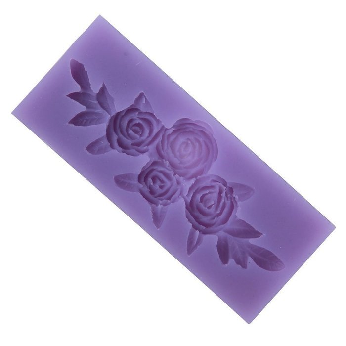 niceeshop(TM) Mini Silicone Lotus Flower Cake Molds DIY Fondant Tool Cake Decorations,Random Color N5