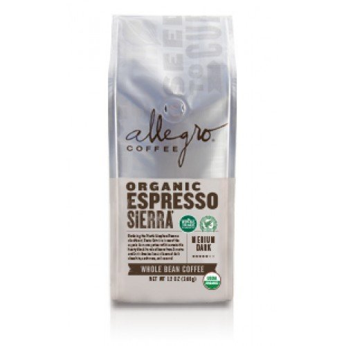 Allegro Whole Bean Coffee, 2-12oz Bags (Organic Breakfast Blend) N11