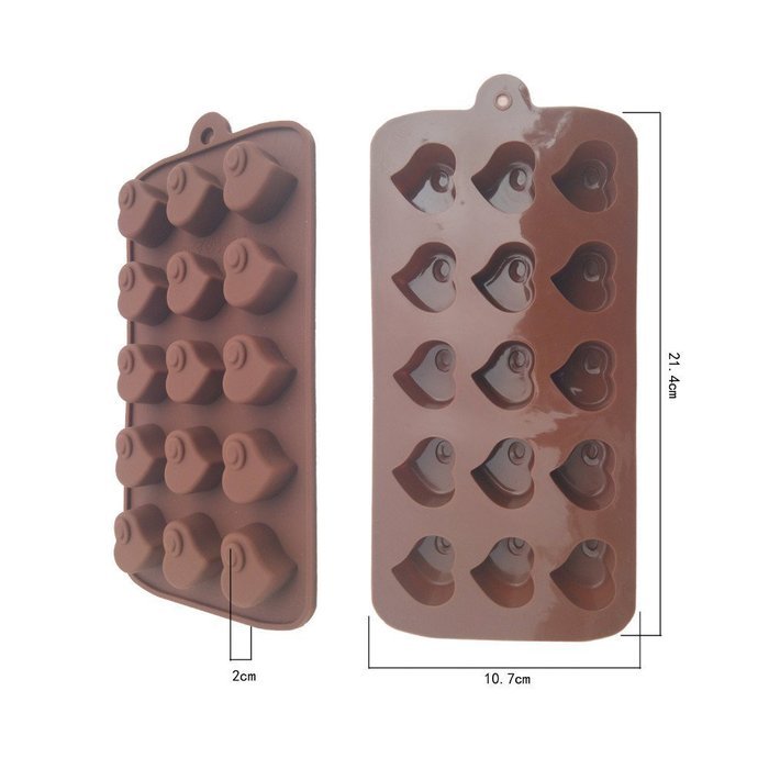 Heart Shape Chocolate Silicone Mold Baking Cake Decoration Mould N3