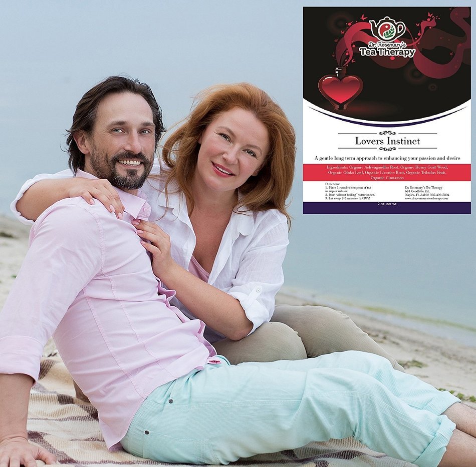 Lovers Instinct Herbal Tea - Libido Enhancing Organic Loose Leaf Herbal Tea &ndash; by Dr. Rosemary&rsquo;s Tea Therapy. Long... N4