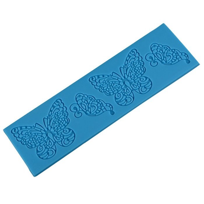 PNBB 4Pcs Silicone Fondant Mold-Butterfly Shape Random Color N3