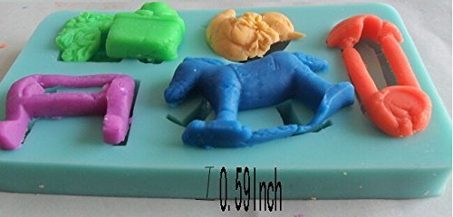 HSE Trojan Cubs Chicks liquid silicone cake mold animal kitchen baking cake chocolate pastry tools N2