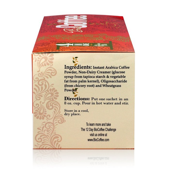 Bio Coffee- First Organic Instant Non-dairy Alkaline Coffee (1 Box) N4