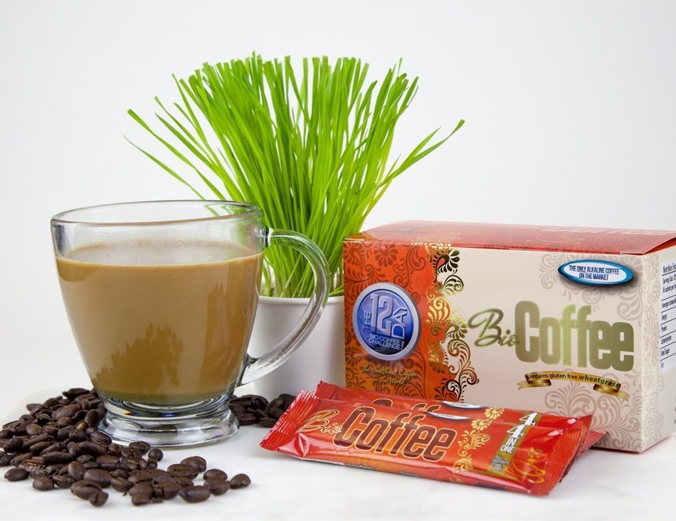 Bio Coffee- First Organic Instant Non-dairy Alkaline Coffee (1 Box) N5