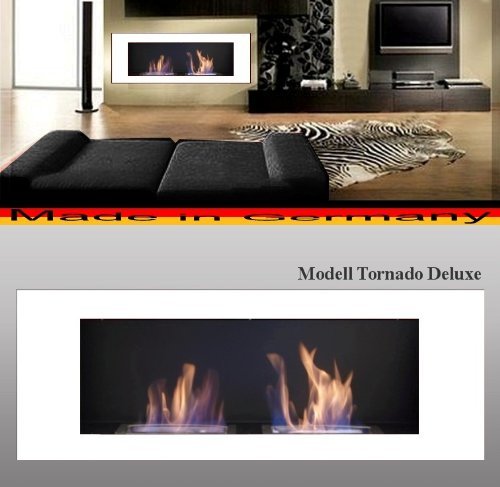 Df-shopping - Modell Tornado Bio Ethanol Fire Place Model Tornado Deluxe White N3