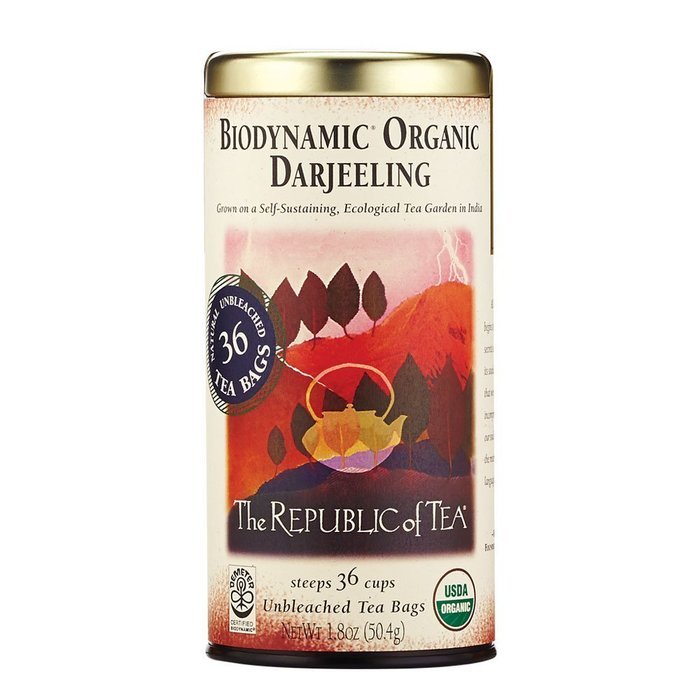 The Republic Of Tea Biodynamic Turmeric Cinnamon Herbal Tea, 36 Tea Bags, Premium 100% Biodynamic Blend N7