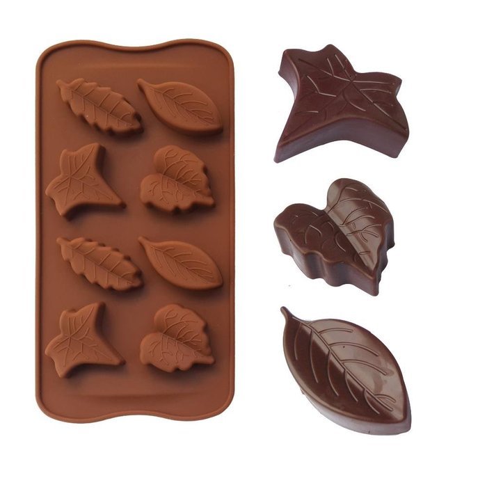 Leaf Shape Shape Chocolate Silicone Mold Baking Cake Decoration Mould N2