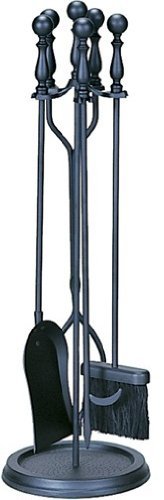 Uniflame, F-1625, 5pc Black Wrought Iron Toolset with Ball Handles